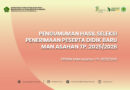 Pengumuman Kelulusan Hasil Seleksi PPDBM MAN Asahan TP. 2025/2026
