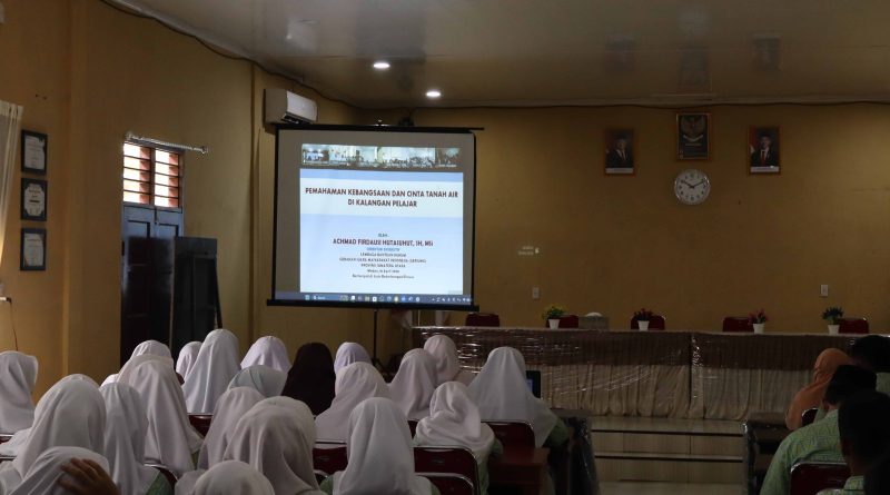 Murid MAN Asahan Ikuti Sosialisasi Wawasan Kebangsaan, Perkuat Pemahaman Bahaya Radikalisme di Kalangan Pelajar