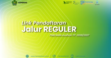 Link Pendaftaran PMB MAN Asahan TP. 2026/2027 Jalur Reguler
