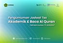 Pengumuman Jadwal Tes Akademik dan Baca Al Qur’an PMB MAN Asahan Jalur Reguler